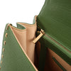 Delvaux Brillant MM Leather 2Way Handbag in Green Secondhand