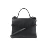 Secondhand Delvaux Tempête GM Leather 2Way Handbag in Black