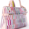 Delvaux Tempête GM Vinyl & Rubber 2Way Handbag in Pink Secondhand