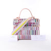 Delvaux Tempête GM Vinyl & Rubber 2Way Handbag in Pink Secondhand