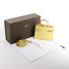 Delvaux Tempête PM Leather 2Way Crossbody Bag in Yellow Secondhand