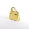 Delvaux Tempête PM Leather 2Way Crossbody Bag in Yellow Secondhand