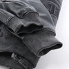 Secondhand Diesel L-NYN Leather and Denim Bomber Jacket in Black, 50 IT