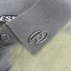Secondhand DIESEL Lurex-Detail Long-Sleeved Shirt in Yellow, Size S