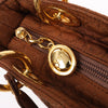 Dior Lady Dior Cannage Nylon Handbag in Brown Secondhand