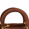Dior Lady Dior Cannage Nylon Handbag in Brown Secondhand