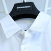 Dsquared2 Camouflage Panel White Shirt, 48 IT Secondhand