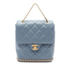 Chanel CC Quilted Caviar Camellia Chain Around Backpack Secondhand