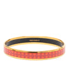 Hermès Narrow Diamond Motif Enamel Bangle 62 Secondhand