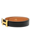 Hermès Box Calf and Courchevel Constance H Reversible Belt Secondhand