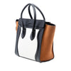 Celine Micro Tricolor Nubuck and Calfskin Luggage Tote Secondhand