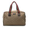 Gucci GG Canvas Web Duffle Bag Secondhand