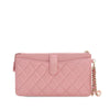 Chanel CC Quilted Iridescent Caviar Flap Zip Wristlet Pouch Secondhand
