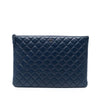 Chanel Large Quilted Lambskin O Case Clutch Secondhand