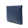 Chanel Large Quilted Lambskin O Case Clutch Secondhand