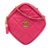 Chanel CC Quilted Lambskin Diamond Clutch with Chain Secondhand