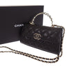 Chanel Caviar Coco First Flap Phone Holder with Chain Secondhand