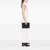 Saint Laurent Croc Embossed Leather Monogram Clutch Secondhand