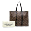Burberry TB Monogram E Canvas and Studded Leather Horizontal Tote Secondhand