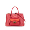 Prada Saffiano Lux Galleria Double Zip Front Pocket Satchel Secondhand