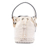 Fendi Mini Embossed Leather Whipstitch Mon Tresor Bucket Bag Secondhand