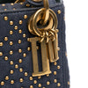 Dior Mini Denim Cannage Studded Supple Lady Dior Secondhand