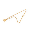 Chanel Gold Plated Quilted CC Pendant Necklace Secondhand