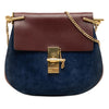 Chloé Small Bicolor Suede and Calfskin Drew Crossbody Secondhand