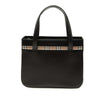 Burberry House Check Trimmed Leather Handbag Secondhand