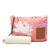 LOEWE Paulas Ibiza Canvas Waterlily Print Clutch Secondhand