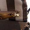 Burberry House Check Canvas and Suede Camouflage Fringe Clutch with Strap Secondhand