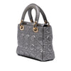 Dior Small Metallic Grained Calfskin Cannage Supple Lady Dior Secondhand