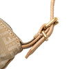 Fendi Zucchino Canvas Oyster Shoulder Bag Secondhand