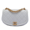 Chanel Small Quilted Calfskin Underline Saddle Flap Secondhand