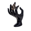 Secondhand Gucci Silver Plated Faux Pearl Tiger Heads Double Wrap Ring