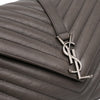 Saint Laurent Medium Chevron Sheepskin Monogram College Satchel Secondhand