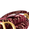 Dior Oblique Velvet Embroidered Saddle Bag Secondhand