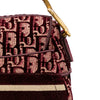 Dior Oblique Velvet Embroidered Saddle Bag Secondhand