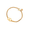 Secondhand Celine Gold Plated Circle Charm Bracelet