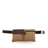 Gucci GG Canvas Double Pocket Belt Bag Secondhand