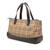 Burberry Haymarket Check Canvas Handbag Secondhand