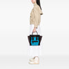 Celine Micro Tricolor Leather Luggage Tote Secondhand