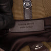Secondhand Yves Saint Laurent Canvas and Velvet Rive Gauche Pleated Hobo