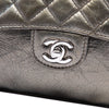 Chanel Medium Metallic Crackled Calfskin Clams Pocket Flap Secondhand