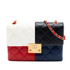 Chanel Quilted Lambskin Colorblock Pagoda Flap Secondhand
