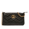 Gucci Mini GG Marmont Matelasse Leather Wallet On Chain Secondhand