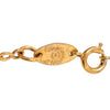 Chanel Gold Plated CC Pendant Necklace Secondhand