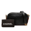 Secondhand Chanel Stitched Calfskin and Grosgrain Button Up Double Zip Camera Bag