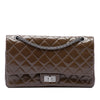 Chanel Quilted Crinkled Patent Reissue 2.55 Double Flap 227 Secondhand