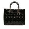 Dior Large Patent Cannage Lady Dior Secondhand